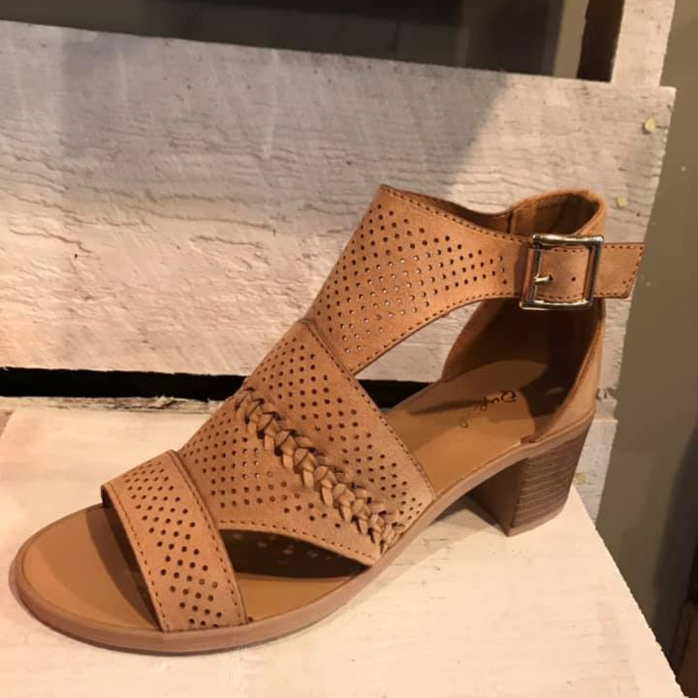 Open Toe Buckle Sandal